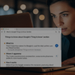 What is Google Things to Know Section?