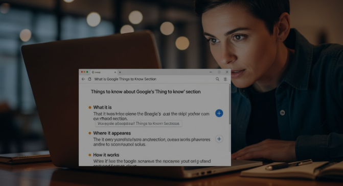 What is Google Things to Know Section?